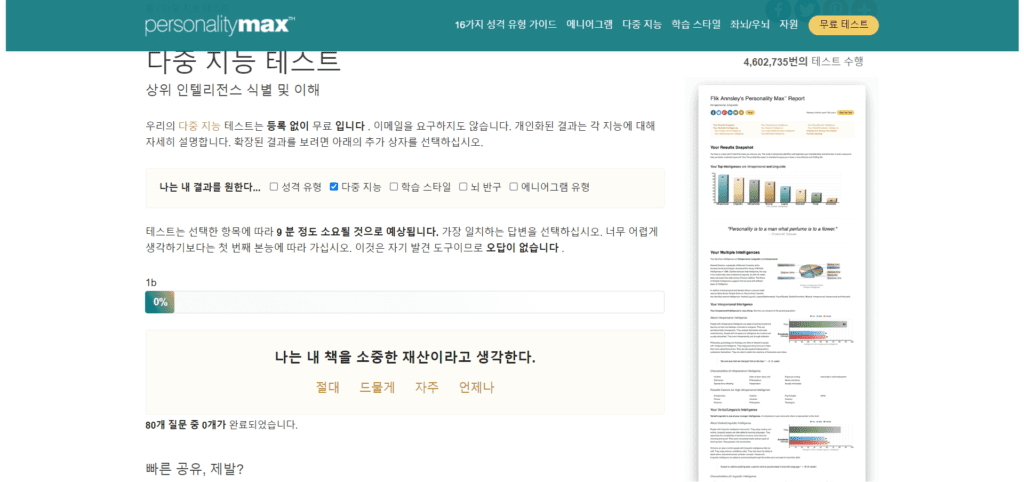 무료 다중지능검사. 나는 어떤 유형의 지능을 갖고 있을까? 29 무료 다중지능검사. 나는 어떤 유형의 지능을 갖고 있을까?