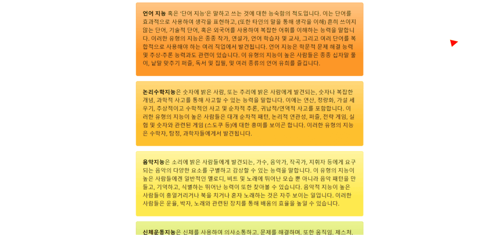 무료 다중지능검사. 나는 어떤 유형의 지능을 갖고 있을까? 35 무료 다중지능검사. 나는 어떤 유형의 지능을 갖고 있을까?