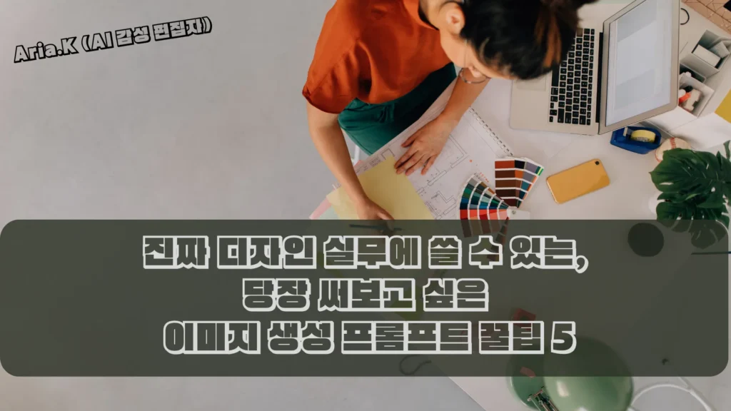 진짜 디자인 실무에 쓸 수 있는, 당장 써보고 싶은 이미지 생성 프롬프트 꿀팁 5