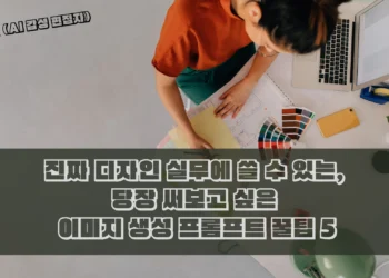 진짜 디자인 실무에 쓸 수 있는, 당장 써보고 싶은 이미지 생성 프롬프트 꿀팁 5