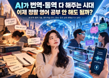 AI 번역·통역 시대, 영어 공부가 여전히 필요한지 묻는 대표 이미지